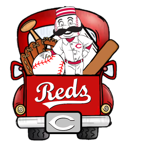 Cincinnati Reds Truck with Mr. Redlegs