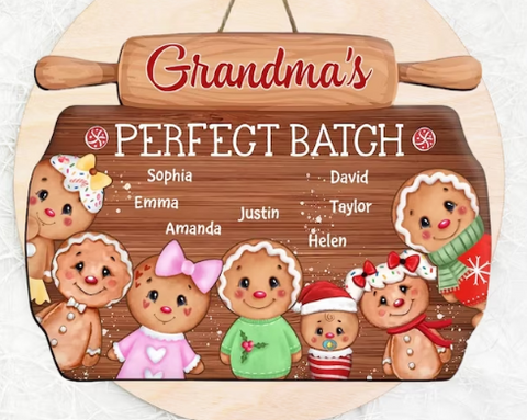 Gingerbread, Grandma's Favorite Batch (can be Mom's, etc) ***PHOTO is just an idea - recommend 3D wording on rolling pin