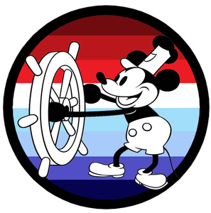 Steamboat Willie Mickey Stripes Round