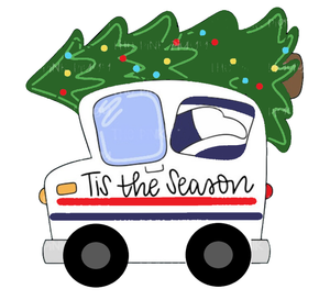 USPS Christmas Truck Ornament