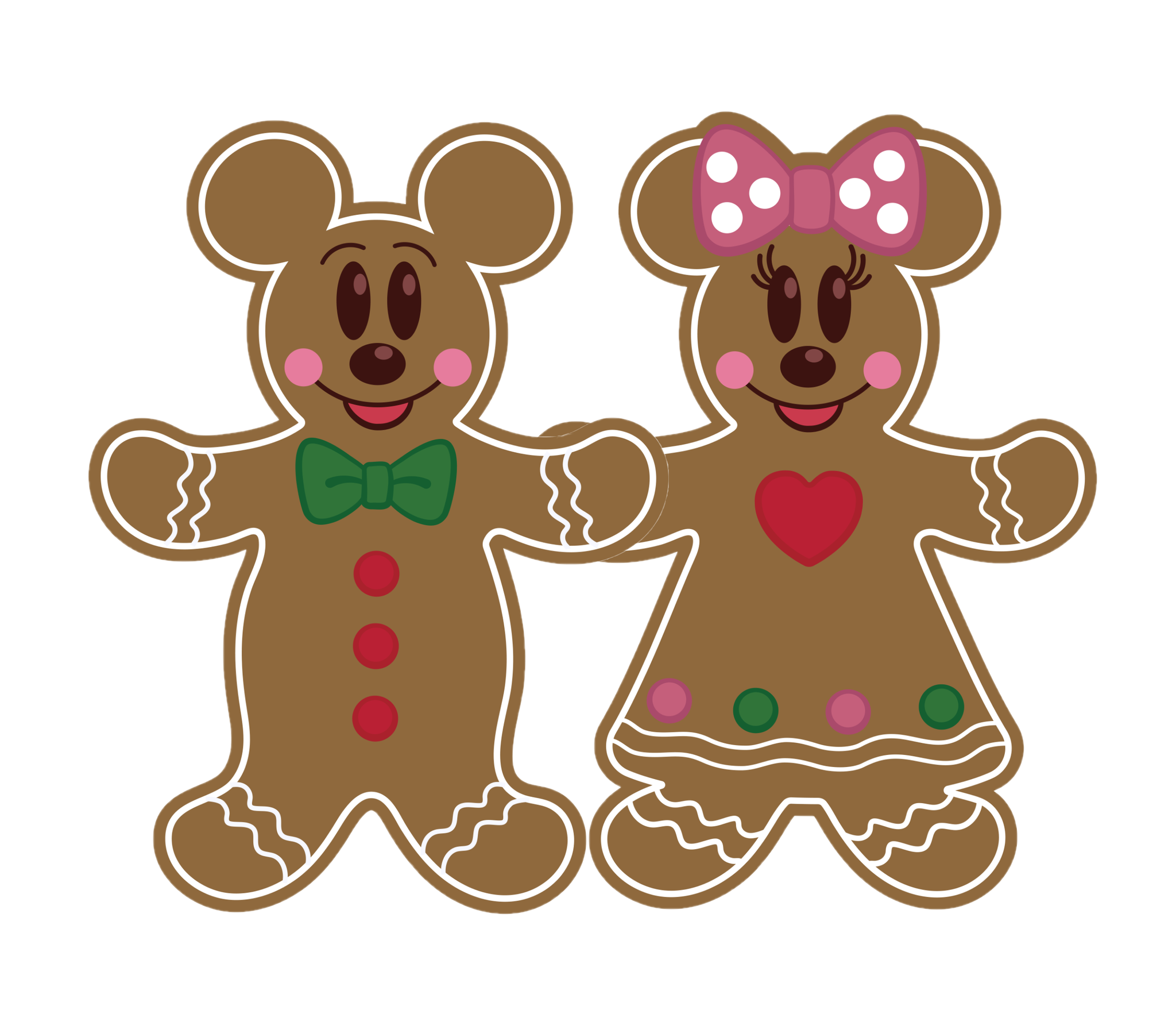 Gingerbread Mickey & Minnie