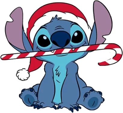 Stitch Christmas Candy Cane