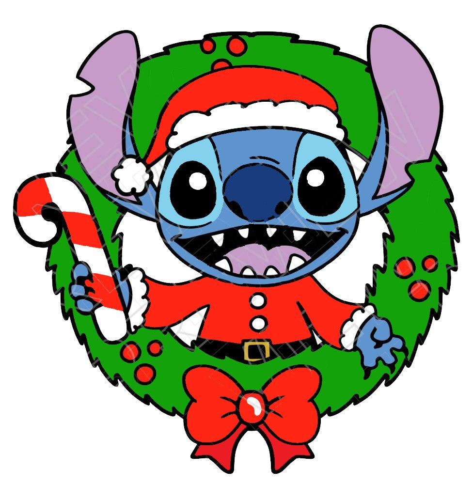 Stitch Christmas Wreath