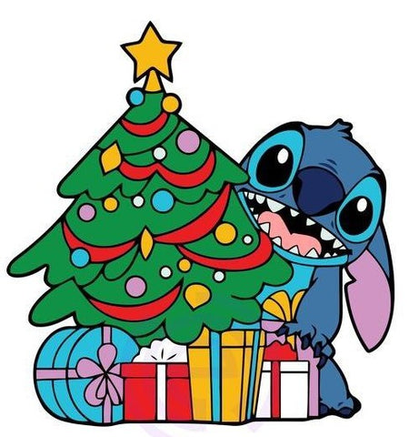 Stitch & Christmas Tree