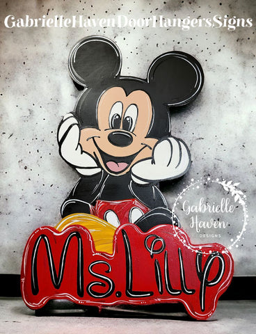 Personalized Mickey 3D Sign