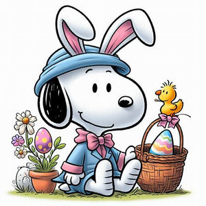 Easter/Spring Snoopy Bunny Ears, 22"