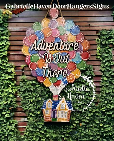 Pixar UP Balloon House, 3D personalized, 25" height