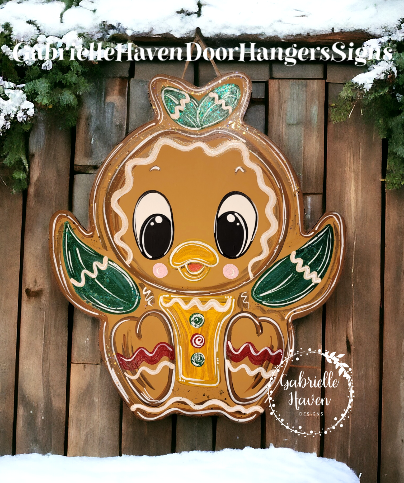 Orange Bird Gingerbread