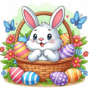 Spring Easter Bunny Basket