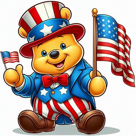 Uncle Sam Pooh Bear