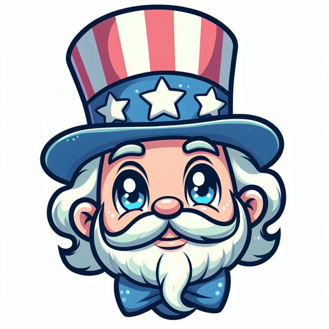 Cute Uncle Sam head, 23"