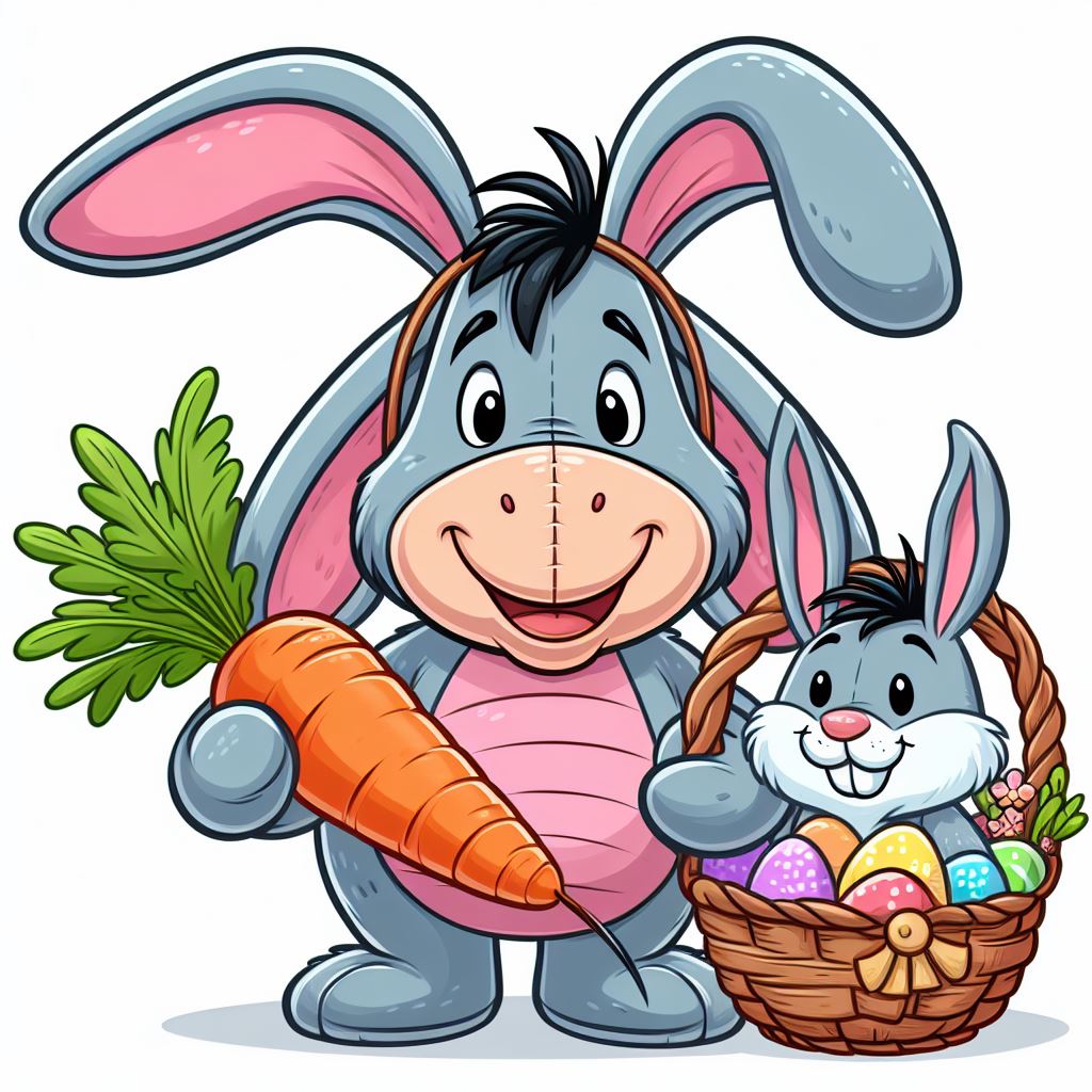 Easter Bunny Eeyore 22"