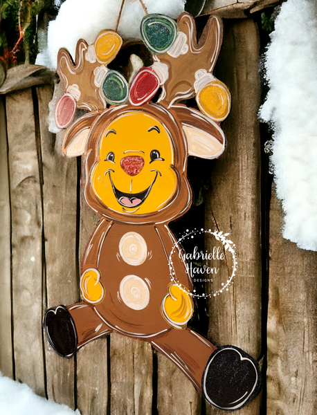 Pooh Christmas Reindeer