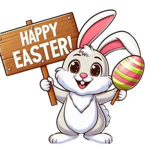 Easter Bunny, Happy Easter Sign, 22"