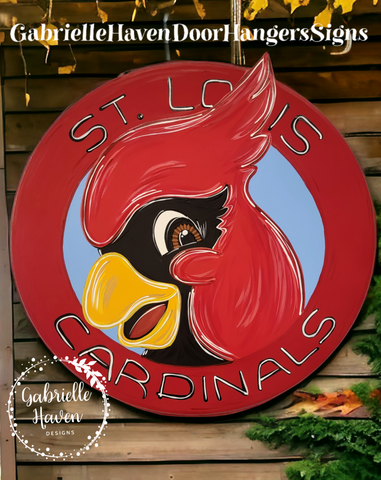 St Louis Cardinals Mascot Round Design