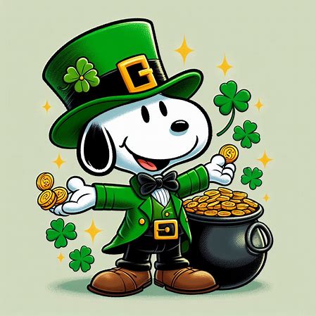 Leprechaun Snoopy St Patrick's, 22"