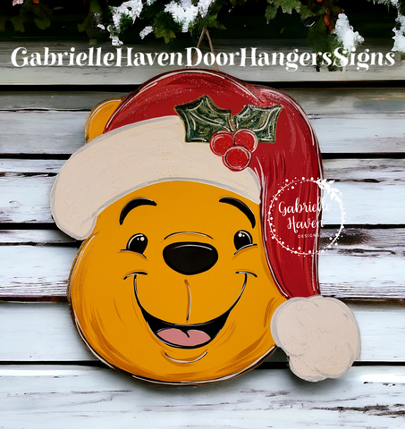 Santa Pooh Head