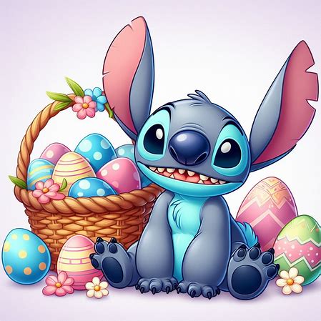 Stitch Easter Basket 22"