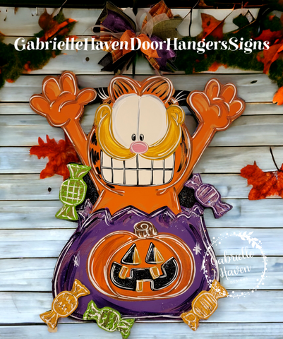 Garfield Halloween, 3D Candy pieces (purple bag)