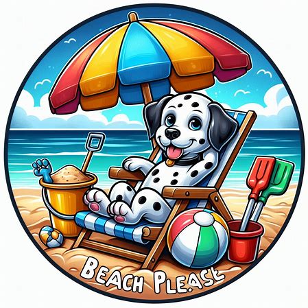 Beach Dalmatian