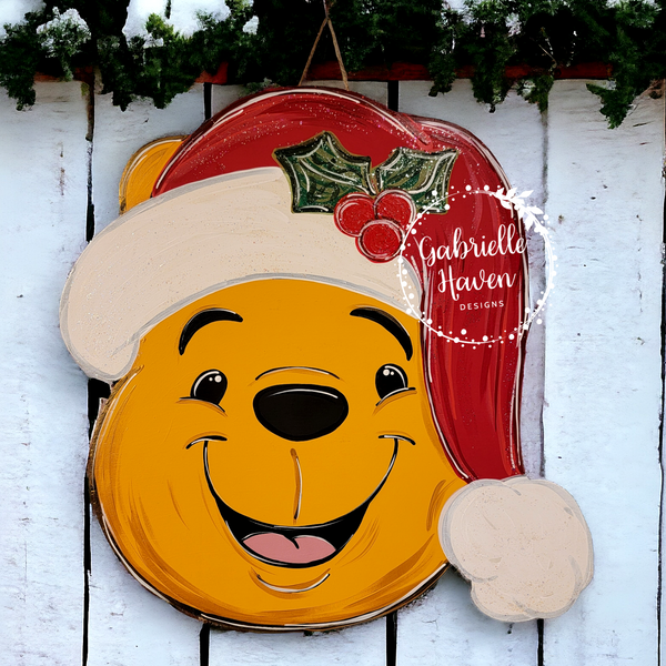 Santa Pooh Head