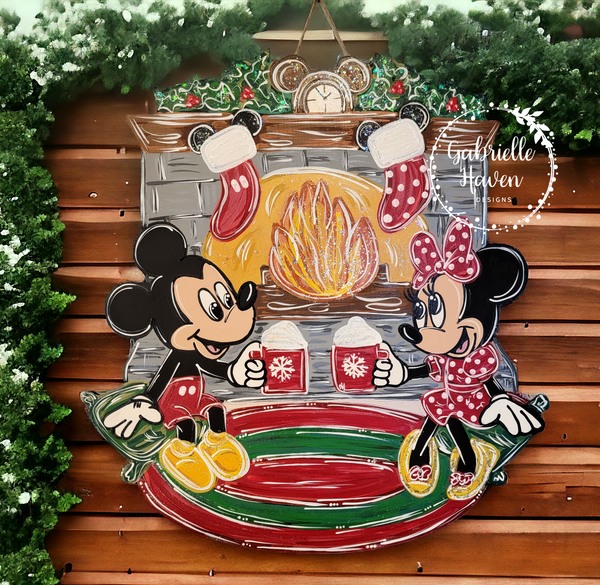 Hot Cocoa Christmas Mickey & Minnie