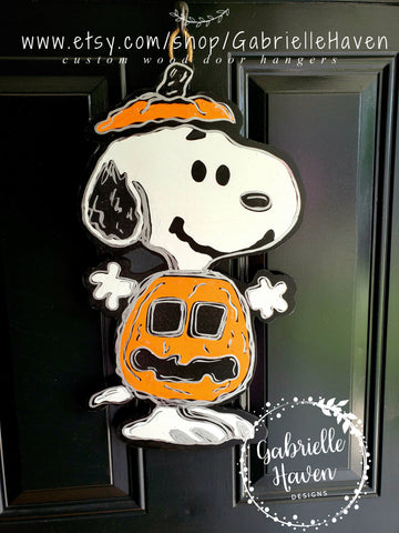 Snoopy Halloween Door Hanger