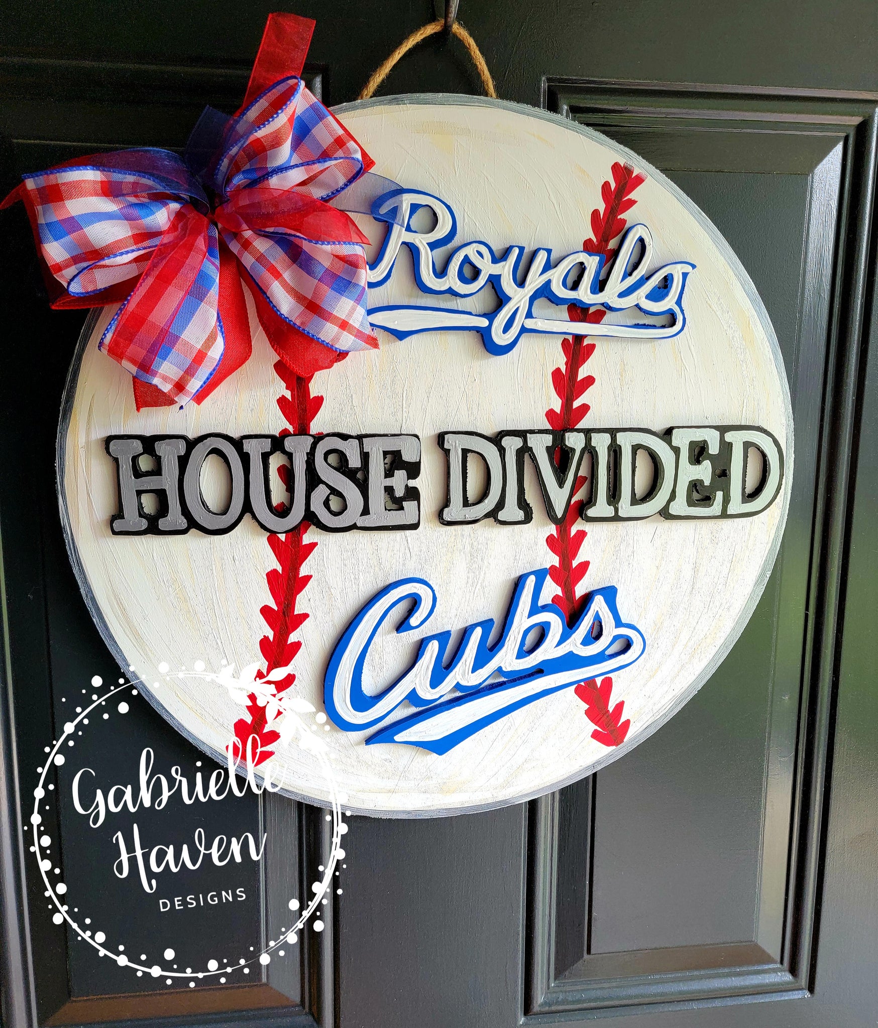 House Divided football wreath