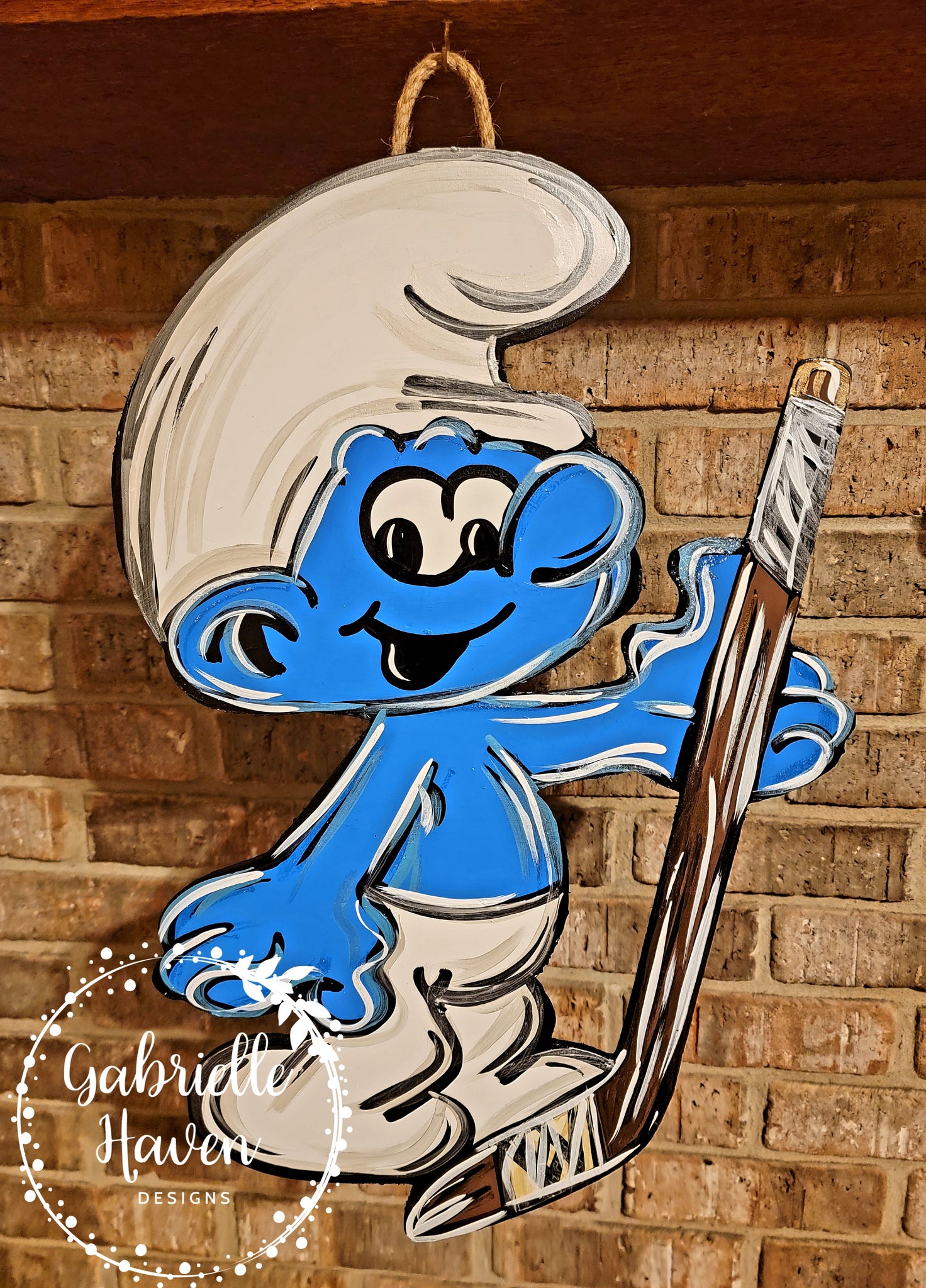 Smurfs Hockey Player