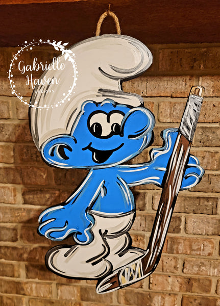 Smurfs Hockey Player