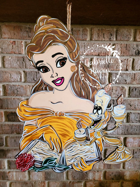 Belle Door Hanger, Beauty and the Beast