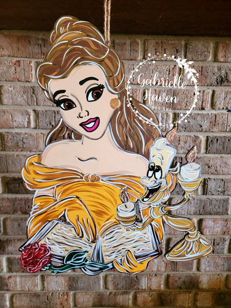 Belle Door Hanger, Beauty and the Beast