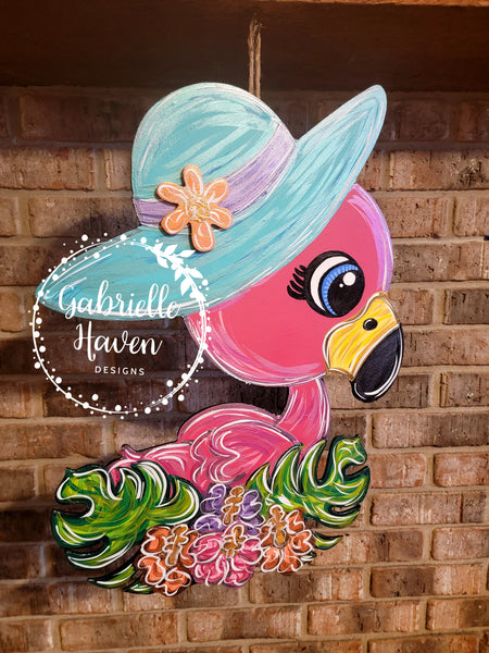 Flamingo Door Hanger