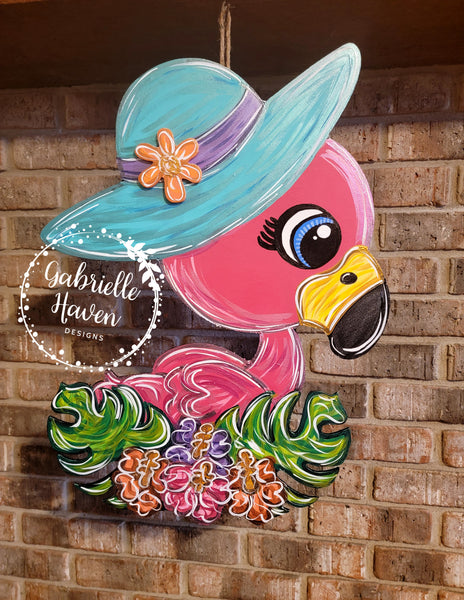 Flamingo Door Hanger