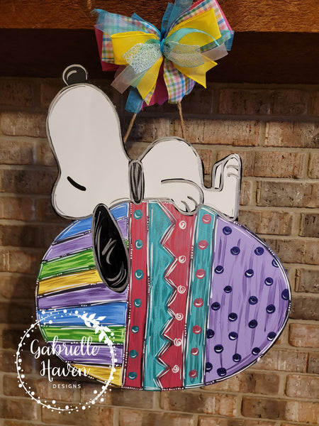 Easter Door Hanger, Snoopy Door Hanger