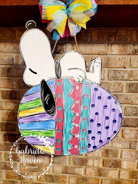 Easter Door Hanger, Snoopy Door Hanger