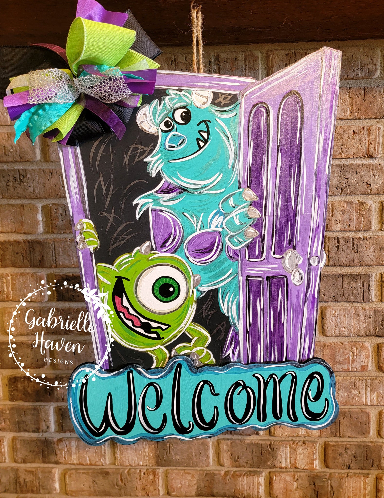 Monsters Door Hanger