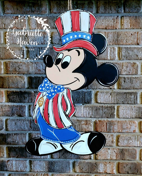 Mickey Uncle Sam Outfit, 24" height