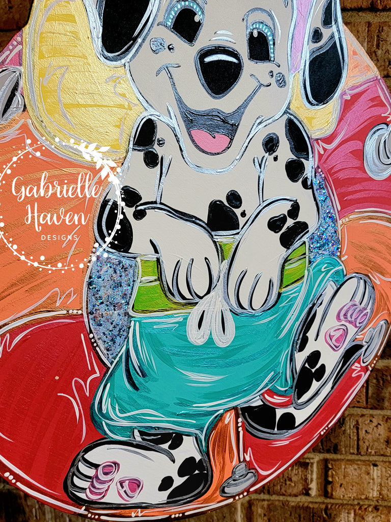 101 Dalmatians Door Hanger, Summer Door Hanger, Welcome Sign, Disney D ...