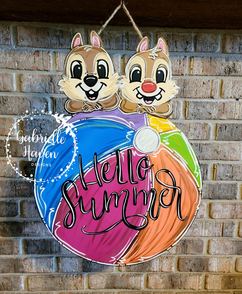 Chip and Dale Summer Beach Ball