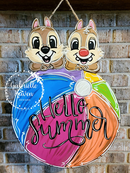 Chip and Dale Summer Beach Ball