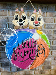 Chip and Dale Summer Beach Ball