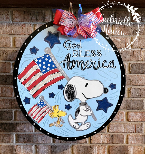 Snoopy God Bless America