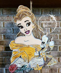 Disney Ribbon Art - Belle - Beauty and the