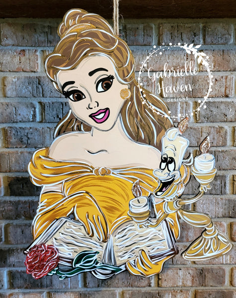 Belle Door Hanger, Beauty and the Beast