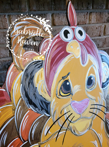 Thanksgiving Door Hanger, Turkey Door Hanger, Simba Lion King Door Hanger Sign