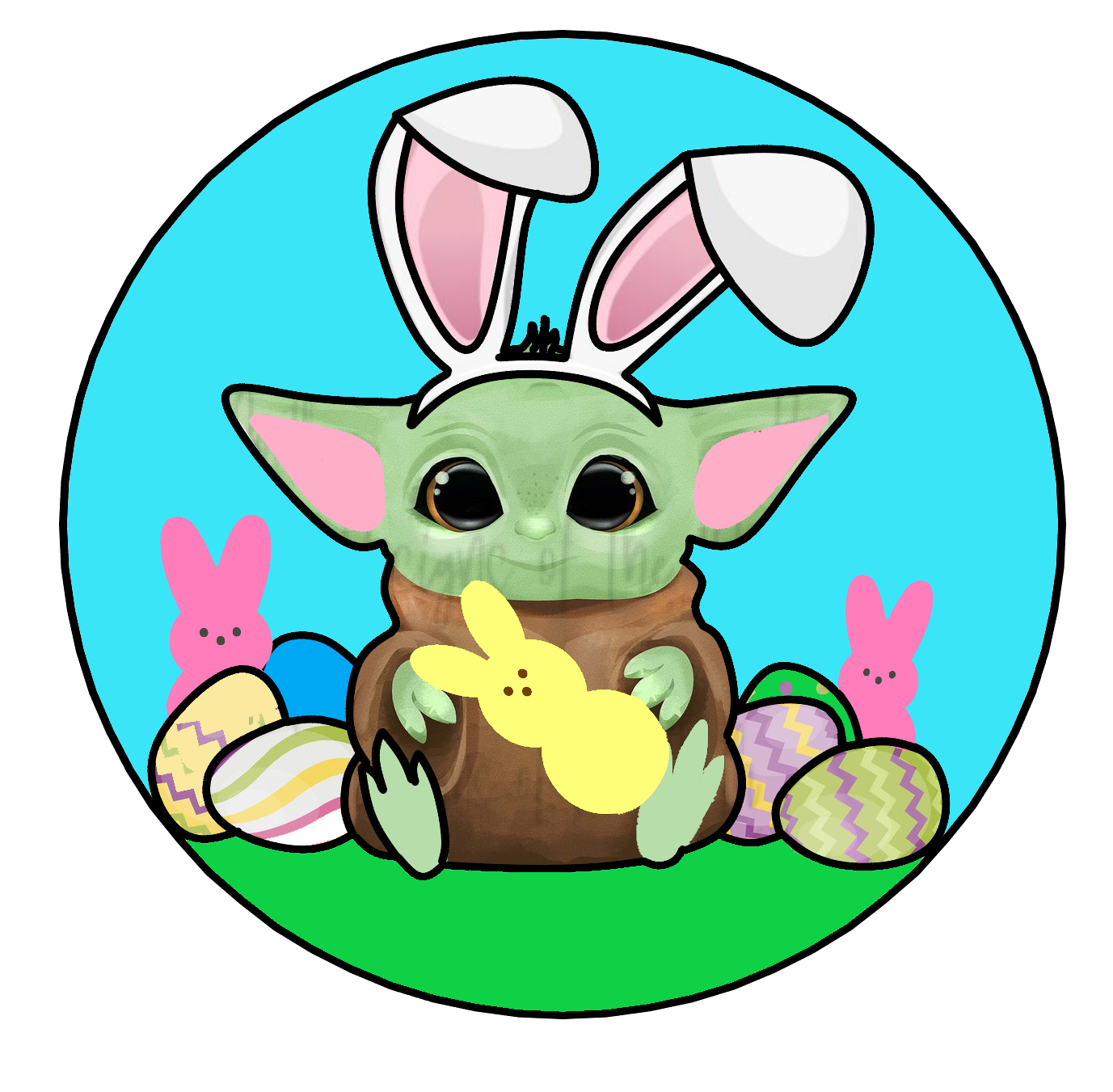 Baby Yoda Easter Bunny