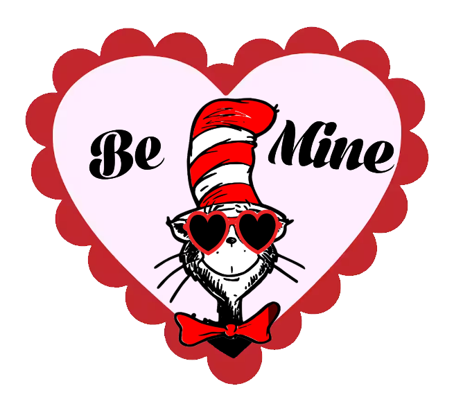 Cat in the Hat Valentine Heart