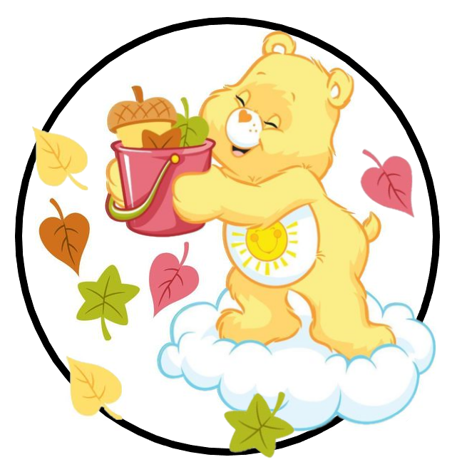 Care Bears Fall Leaves (Round)