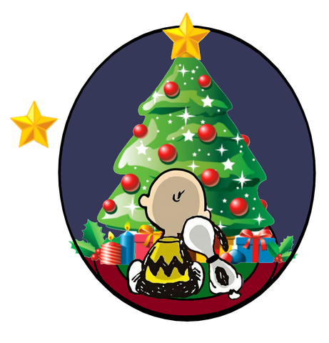 Snoopy Charlie Christmas Tree with 3D Star